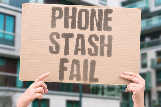 "Phone stash fail" Hiding device leads to poor results. YOUTH. PHONE. DISTRACTION. FAILURE. SCHOOL.
