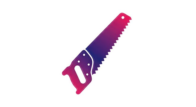 Colorful handsaw tool for cutting.