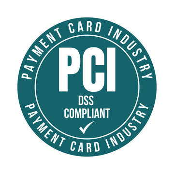 PCI payment card industry dss compliant symbol icon