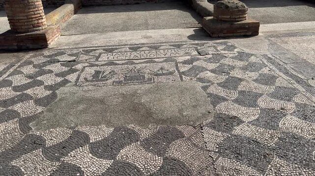 Floor Mosaics in Ostia Antica Ancient Roman Interiors