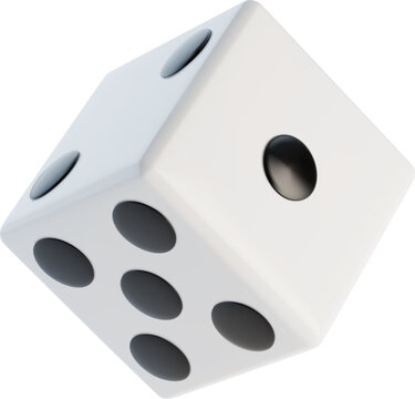 White Dice Cube