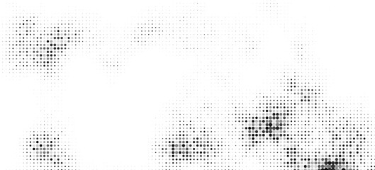 Minimal grayscale dot fields with varying intensity, circular halftone formations and smooth transitions, modern abstract design, Abstract halftone texture © ABD