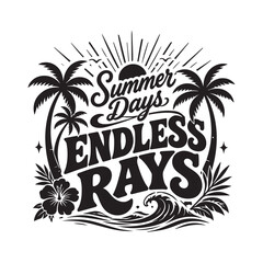 Obraz premium Tropical Paradise SVG Design