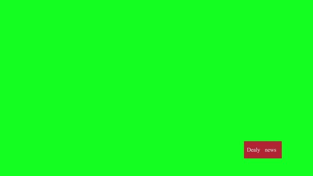 Breaking news lower third screen graphic with corporate red and white background design, television broadcast intro logo animation chroma key