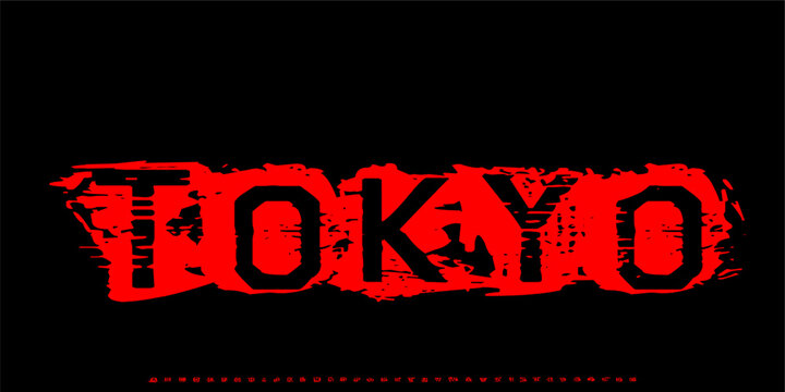 Font vector. Alphabet Hand Drawn Punk Graffiti Alphabet Vector Font