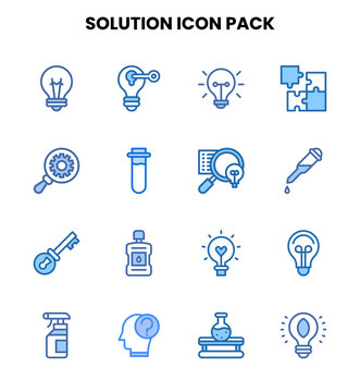 Solution Two Colour Design Icons Pack