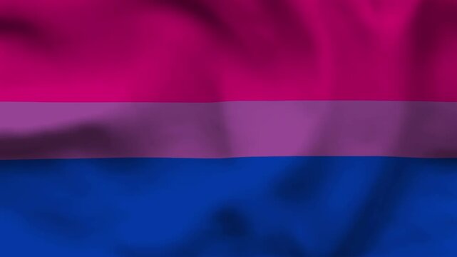 Bisexual Pride Flag Textured Fabric Background