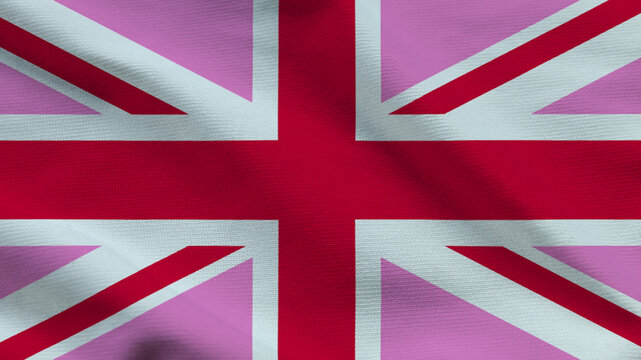 Pink Union Jack United Kingdom Flag Texture
