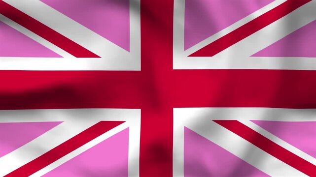 Pink Union Jack United Kingdom Flag Texture
