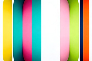 Obraz premium Vibrant Color Stripes with Soft Shadows