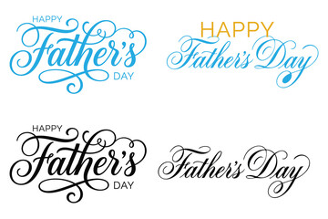 Happy father's day greeting card typography designs © MDSAIL