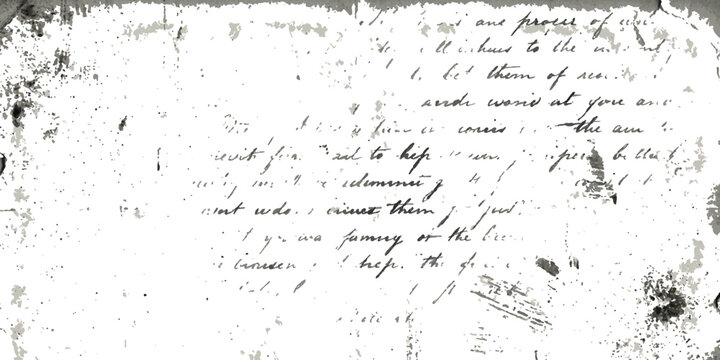 Old vintage handwritten letter on aged paper texture