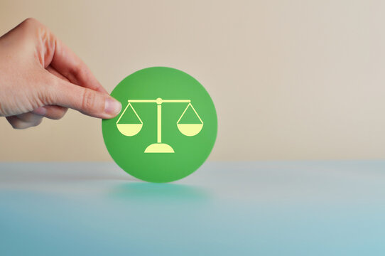 Balance and Equality Concept with Scale Symbol