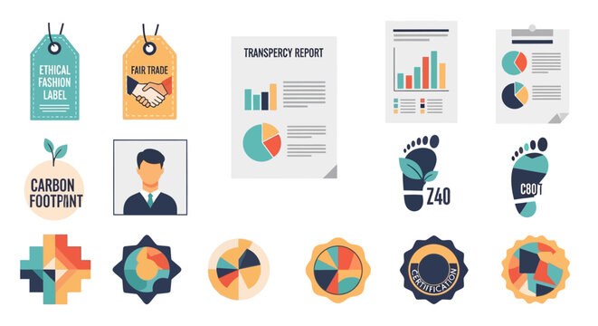 Ethical Business Concepts: Fair Trade, Carbon Footprint, Transparency, Reports
