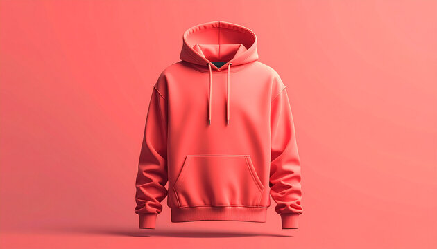 Pink hoodie sweatshirt isolated