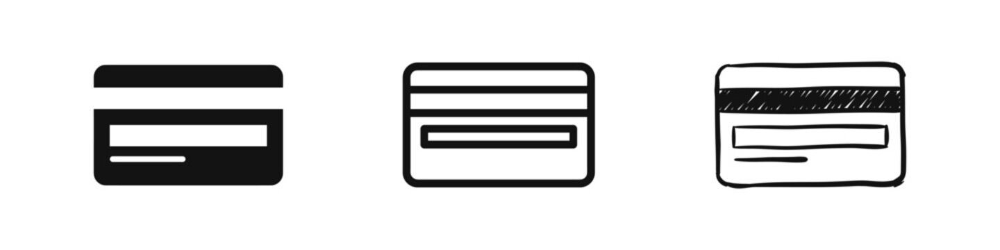 Credit Card and Payment Method Finance Icon Set