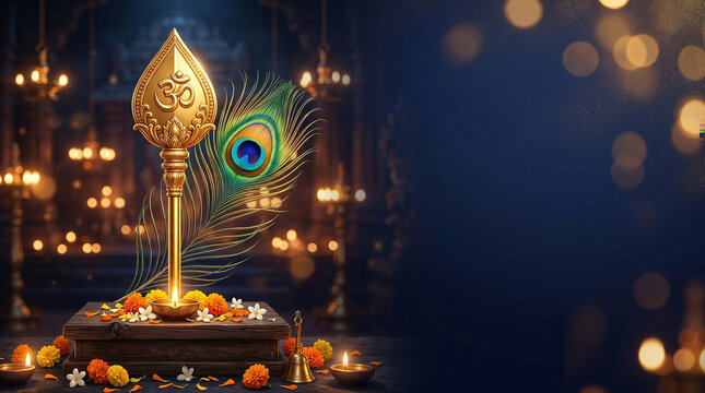 Lord Murugan vel symbol on devotional background