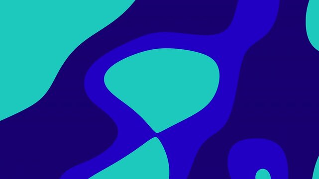 Abstract teal cyan dark blue shapes pattern perfect for web backgrounds, packaging design, or modern print materials needing a vibrant touch.