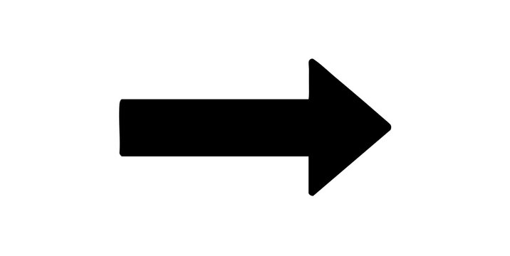 Black a arrow illustration to left it has a solid bold design with triangular arrowhead on left side and straight line extending to right for png overlay transparent background
