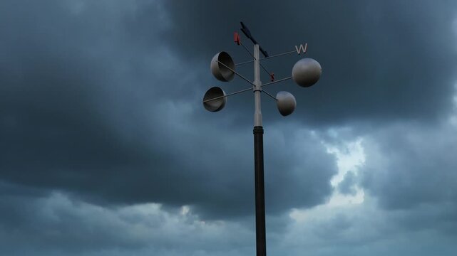 A weathervane on the high seas