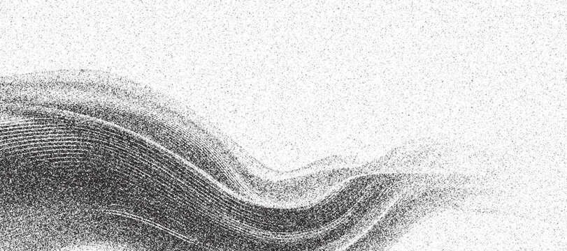  Halftone scratch line background fading grit noise modern illustration  grunge halftone scratch line background fading grit noise Vector Wavy stipple dot texture background, black grain gradient