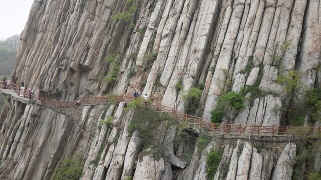 Book Cliff Landscape, Shaoshi Mountain, Songshan, Henan, China