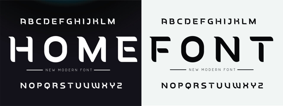 Modern Bold Font. Typography urban style alphabet fonts for fashion, sport, technology, digital, movie, logo design, vector illustration