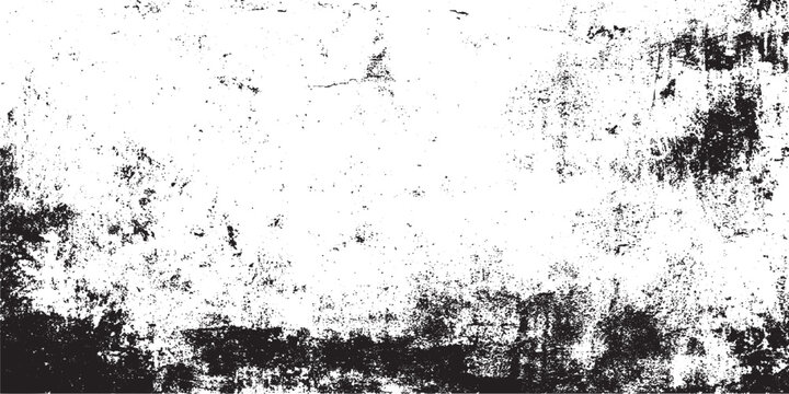 Black and white grunge frame. rough and dirty texture wall White black dust overlay grunge texture with distressed grain noise effect grunge background and texture grunge.  grunge overlay Vector Grung