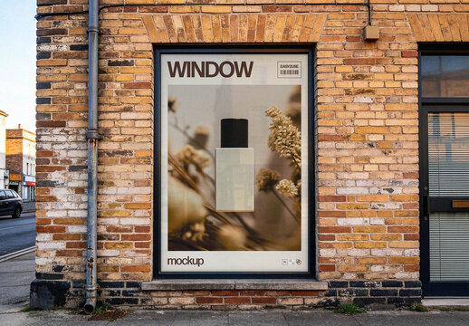 Storefront Window Mockup &ndash; Urban Branding Presentation (PSD)