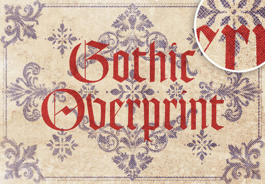 Gothic Photo Effect &ndash; Overprint for Album Cover & Social Media (PSD)
