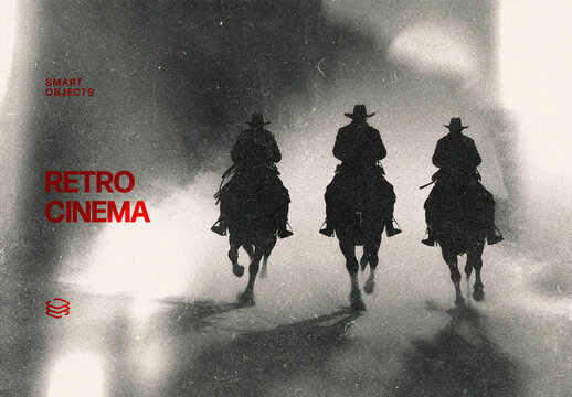 Retro Cinema Photo Effect &ndash; Dust Texture for Album Cover & Social Media (PSD)