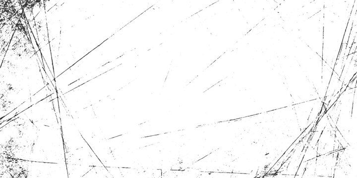 Black and white abstract texture with random scratches and speckles background grunge