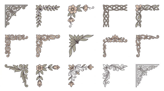 Decorative Corner Ornaments Collection