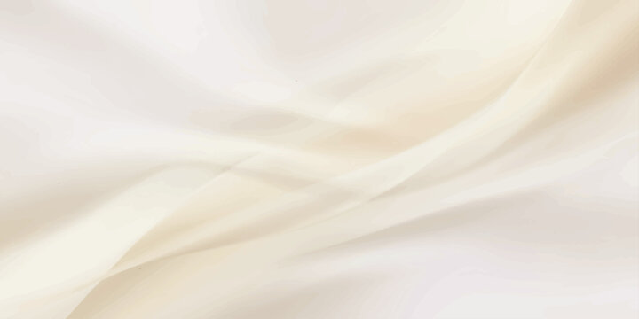Abstract White Silk Satin Fabric Background with Soft Flowing Waves and Smooth Elegant Texture
