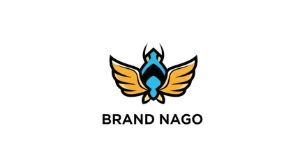 Obraz premium Brand Nago Logo Design Template.