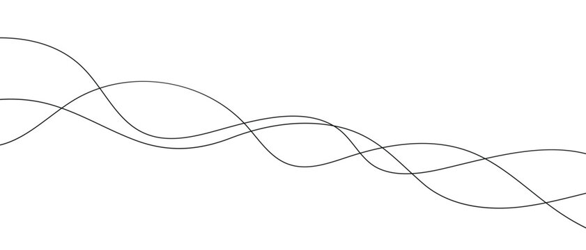 simple three wave line symbol vector design.