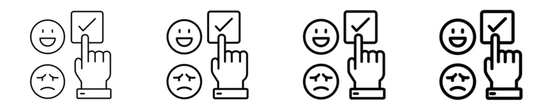 Feedback Loop  Icon Set Different Style Collection