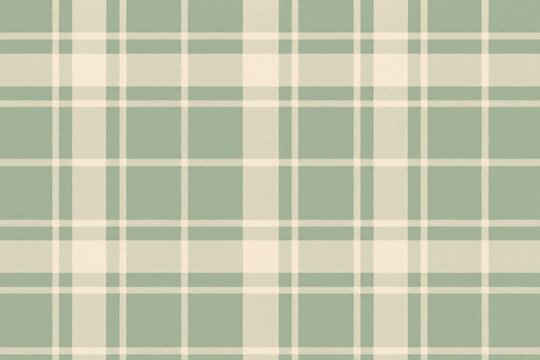 Classic green plaid pattern design.