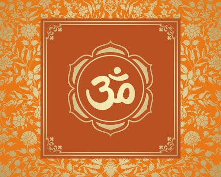 aum syllable , paisley design ,Hinduism , India	