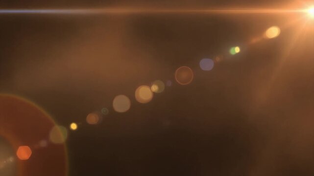 Warm nebula fog filled with soft bloom flares and elegant haze creating smooth abstract glow