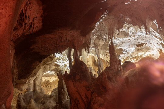 The interior galleries and halls of the Bacho Kiro Cave (Gabrovo Region, Bulgaria)
