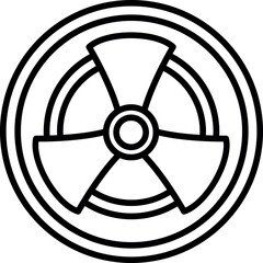 Fototapeta premium Radiation Icon