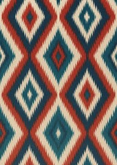 Fototapeta premium Vibrant geometric tribal pattern