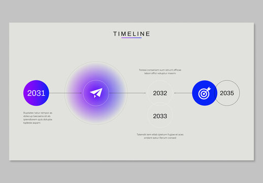 Business Timeline Infographic Template with Steps Milestones Strategy Roadmap