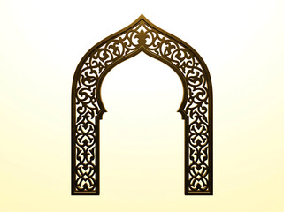 Fototapeta premium Intricate Islamic Archway Decorative Ornament Design