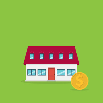 Home Investment Mortgage Concept Animation Real Estate Property Purchase Finance Budget Savings	