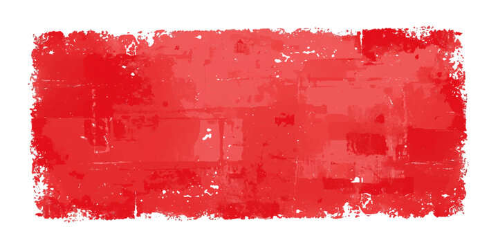 red grunge red paint brush splashes texture illustration with splatter ink brush strokes and watercolor style red design background