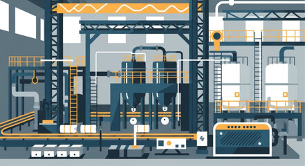 forklift in warehouse © Nur Kholis