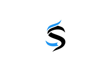 Fototapeta premium Rebon letter s horse logo