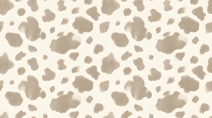 Fototapeta premium Seamless beige and brown animal print pattern background